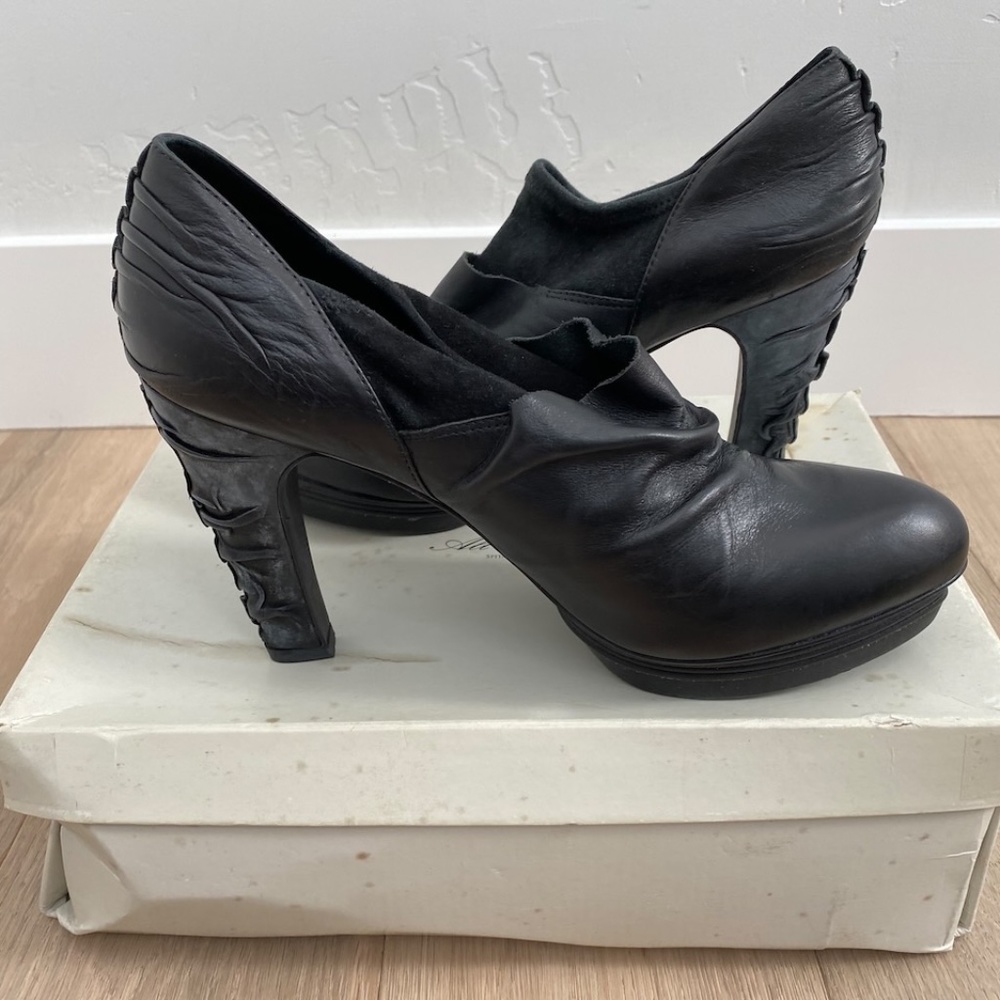 AllSaints Sigma Platform Heel Boot Pumps - Size 41EU - Retail $250